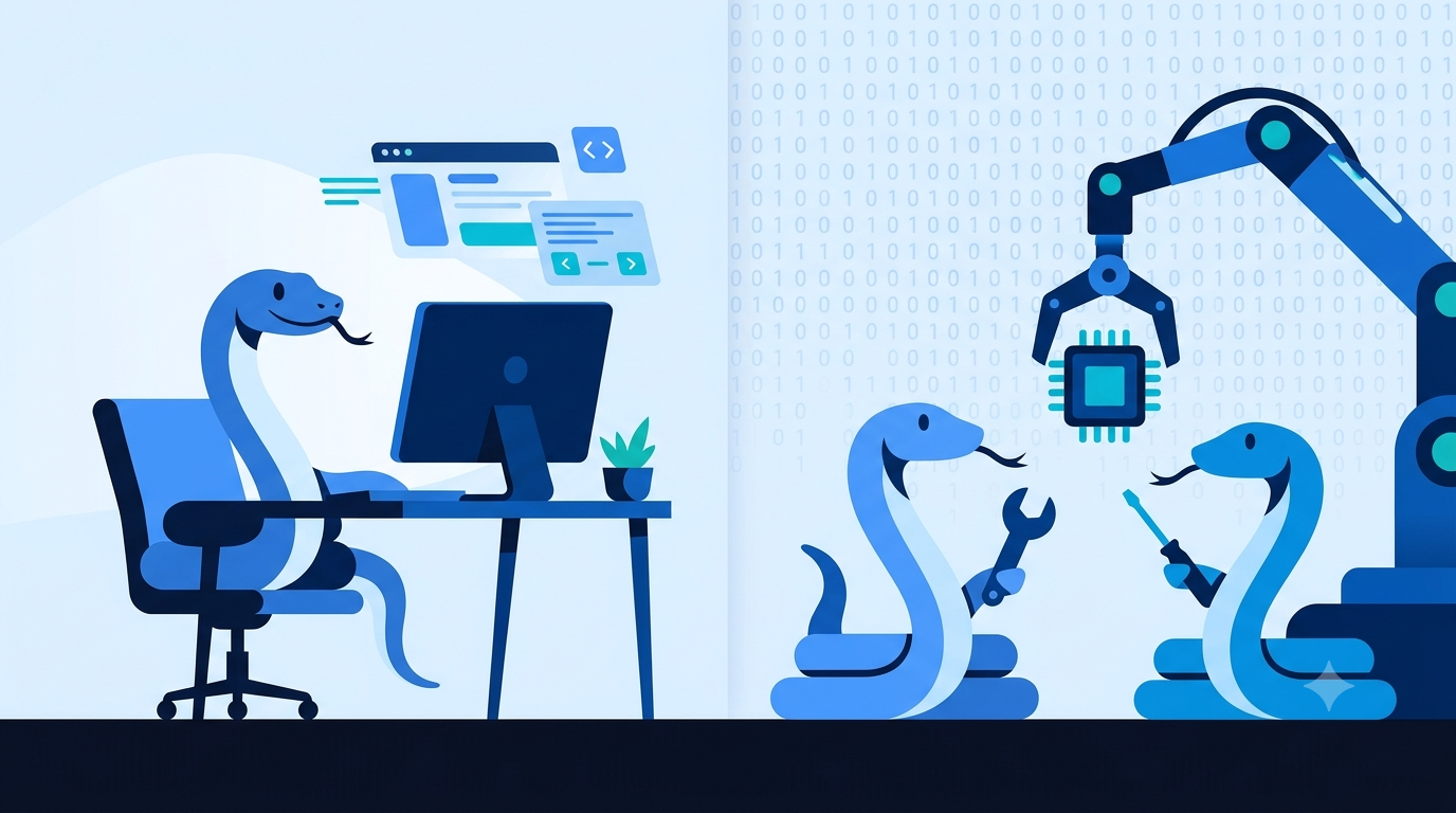 Python where we can, C++ where we must